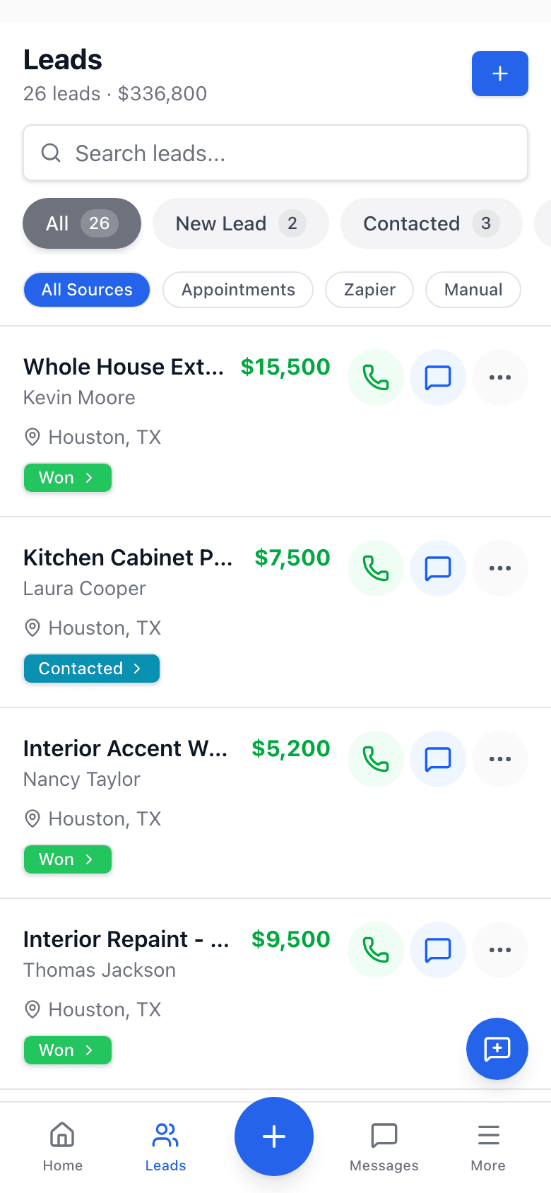 PaintPipeline mobile leads